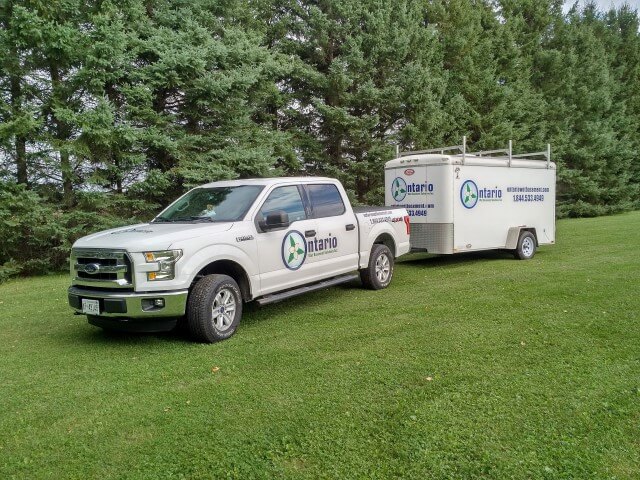 image of clients truck and trailer