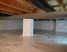 Crawlspace Encapsulation - Ontario Wet Basement Solutions Inc.